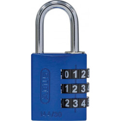 Cadenas à code 144/30 bleu Lock-Tag