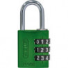 Cadenas à code 144/30 vert Lock-Tag