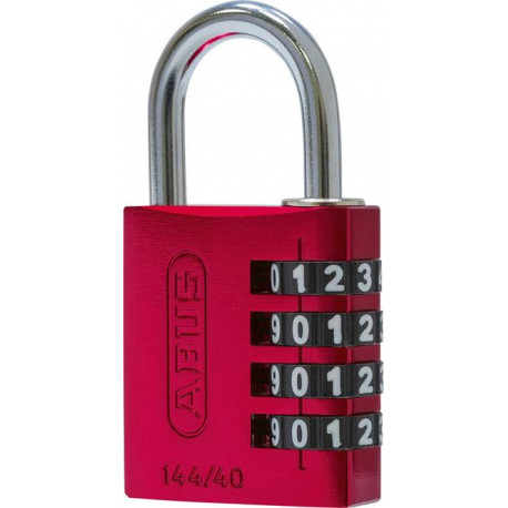 Cadenas à code 144/40 rouge Lock-Tag