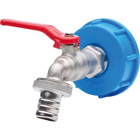 Vanne de sortie à bille Profi avec adaptateur IBC buse Sx60 3/4
