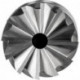 Fraise HM cylindrique avec dents 1225 INOX 8mm 12x25mm Pferd