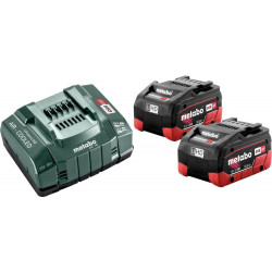 Kit de base batterie 180 V LiHD Metabo2x180V 55 Ah chargeur ASC 145 metaBOX