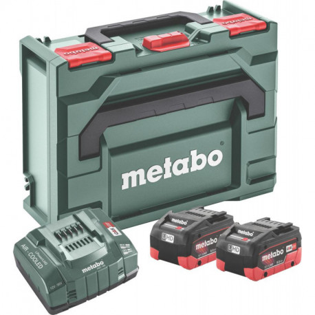 Kit de base batterie 180 V LiHD Metabo2x180V 80 Ah chargeur ASC Ultra metaBOX