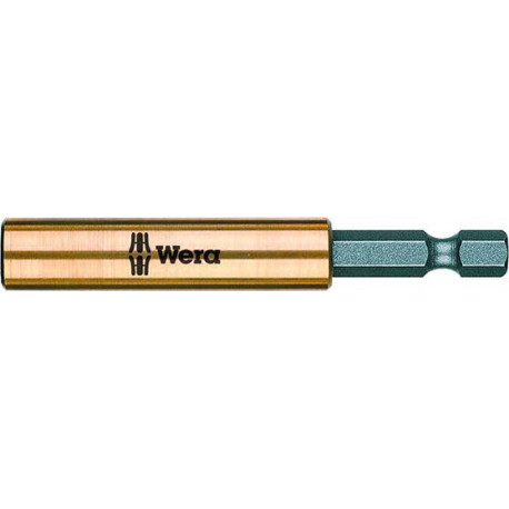 Porte-embout CuBe 1/4 pour 1/4 Bits Magnet + Anneau à ressort 75mm Wera