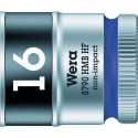Douille hexagonal 3/8 16mm avec fonction de maintien Wera