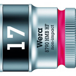 Douille hexagonal 3/8 17mm avec fonction de maintien Wera