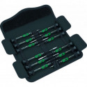 Set Tournevis électronique 12-unités en sac avec poussoir Wera