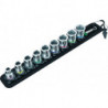 Set Douille hexagonal avec fonction de maintien 3/8 10-unités Wera
