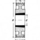 Keilrillenscheibe SPB/17 4-rillig 315 mmSTRECKE Taper-Buchse 3535