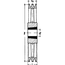 Keilrillenscheibe SPB/17 5-rillig 560 mmSTRECKE Taper-Buchse 4040