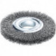 Brosse ronde fil d'acier 125x21/23mm ondulé 0,3mm 