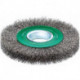 Brosse ronde inox 125x21/23mm ondulé 0,3mm 