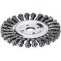 Brosse ronde fil d'acier 115x12mm 0,5mm 