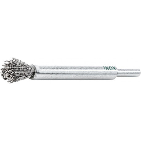 Brosse pinceau inox, ondulé 12x20/120x0,3mm 