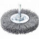 Brosse ronde sur tige fil d'acier 60x0,3mm 