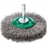 Brosse ronde sur tige inox 60x0,3mm 