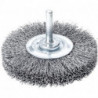 Brosse ronde sur tige fil d'acier 70x0,3mm 