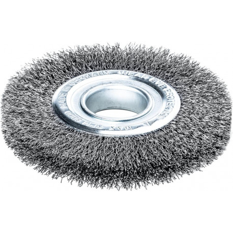 Brosse ronde fil d'acier 200x24/27mm ondulé 35mm 