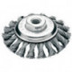 Brosse acier 100x12mm tressé 0,5mm 