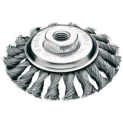 Brosse acier 100x12mm tressé 0,5mm 
