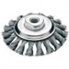 Brosse acier 100x12mm tressé 0,5mm 