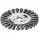 Brosse ronde fil d'acier 125x14mm 0,5mm 