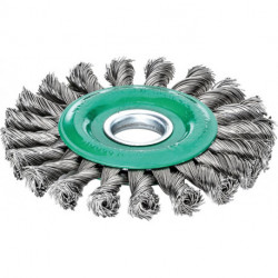 Brosse ronde inox 125x14mm 0,5mm 