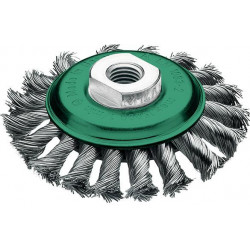 Brosse inox 100x12mm noué 0,5mm 