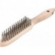 Brosse métallique acier 0,35mm 5-rangs 