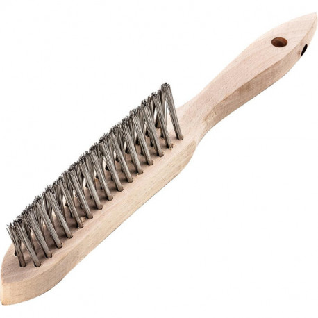 Brosse métallique 3-rangs 0,35mm 