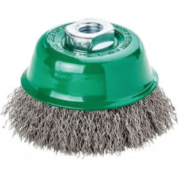 Brosse V4A M14 ondulé 65x0,3mm 