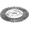 Brosse pinceau acier ondullé 115x6mm 0,5mm 