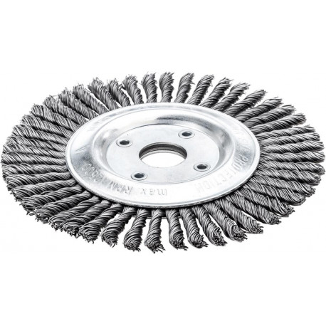 Brosse pinceau fil d'acier 125x6mm 0,5mm 