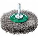 Brosse ronde V4A ondulé avec tige 50x10x02mm 