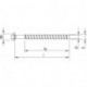 Vis béton HECO-MMSplus-SS 14x130/ 35 SW17 zn-bl (Par 25)