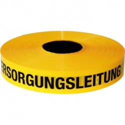 Trassen-Warnband 250 m Acht. Versorgungsleitung jaune