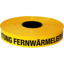 Trassen-Warnband 250 m Achtung Fernwärmeleitung jaune