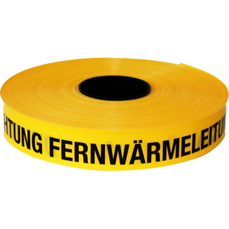 Trassen-Warnband 250 m Achtung Fernwärmeleitung jaune