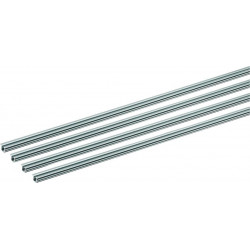 Jeu de profilés coulissants SlideLine M, 1 voie 2500mm argent