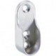 Support tringle rideau, aspect aluminium