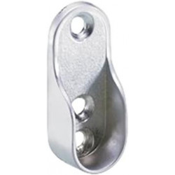 Support tringle rideau, aspect aluminium