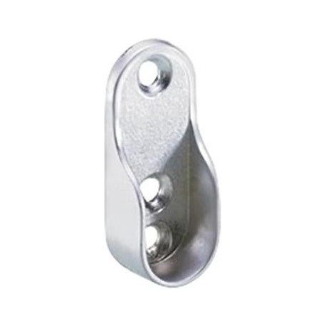 Support tringle rideau, aspect aluminium