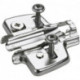 Plaque de montage en croix, acier nickelé, D : 3,0 mm HETTICH