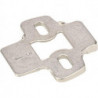 Adaptateur d'angle pour plaques de montage en croix.9072534 zingué