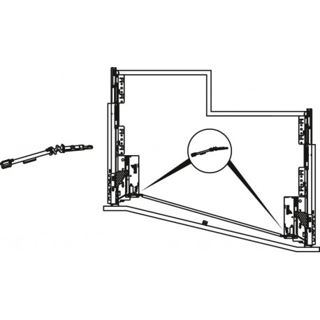 Adaptateur flexible pour Push to open Silen