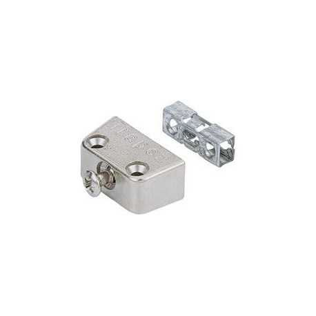 Ferrure de raccordement trapézoïdale ZDG plaqué nickel
