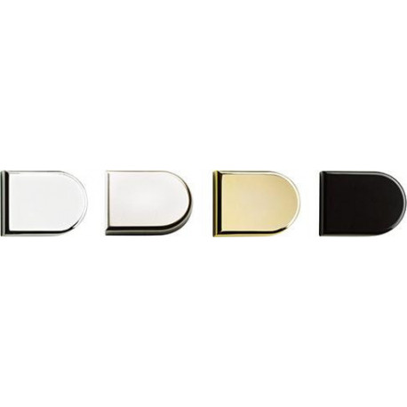 Capuchon de porte en verre décoratif 40495 ​​​​chrome