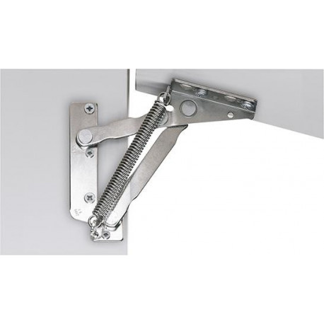 Raccord à rabat 40722 acier plaqué nickel