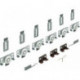 Jeu de ferrures pour portes coulissantes 45235