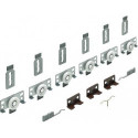 Jeu de ferrures pour portes coulissantes 45235